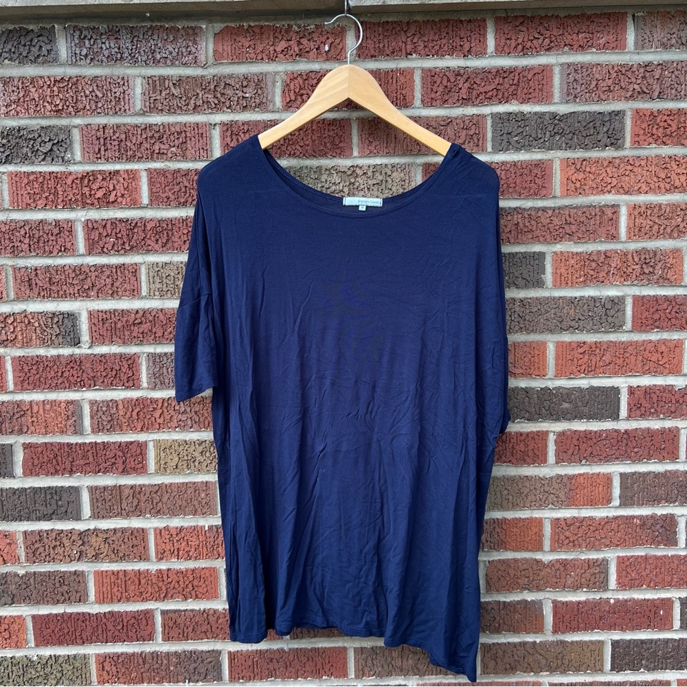 Emma’s Closet Navy Blue Dolman Sleeve 1/2 Sleeve Crewneck Top